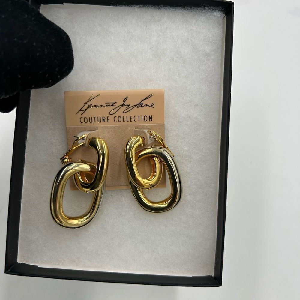 Women’s Kenneth J Ln. couture collection link earrings - Picture 2 of 5